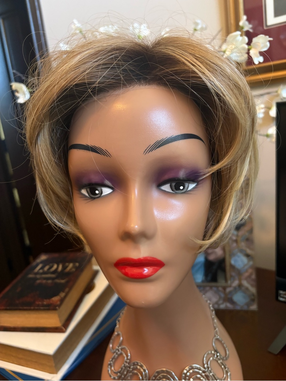 Layered Short Wig in Honey Blonde — Natural Everyday Style by Jon Renau
